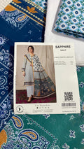 Sapphire Printed 3 PC pure Lawn (S)
